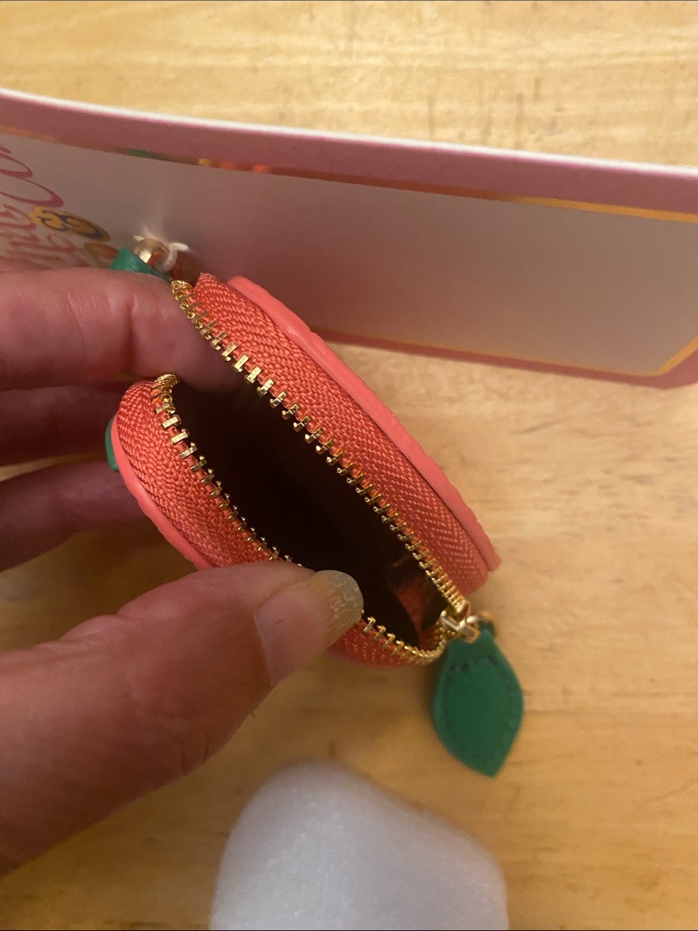 Charms & Co. Strawberry bag charm coin Purse Keychain NWT - Picture 3 of 3
